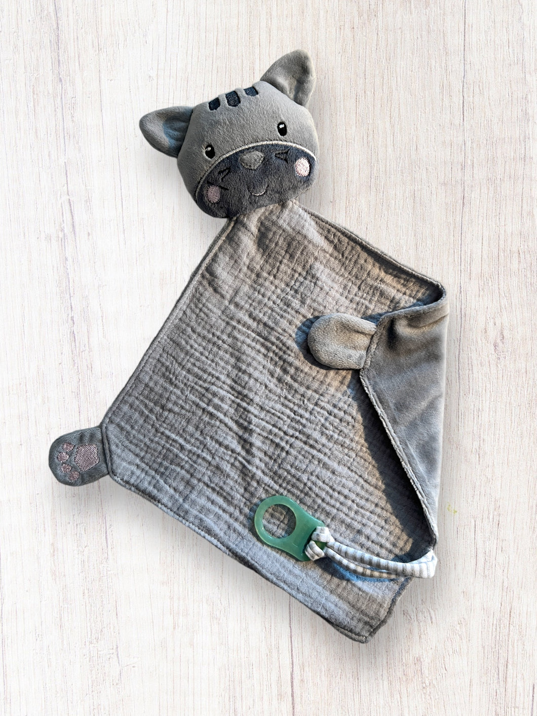 Schmusetuch Katze Grau
