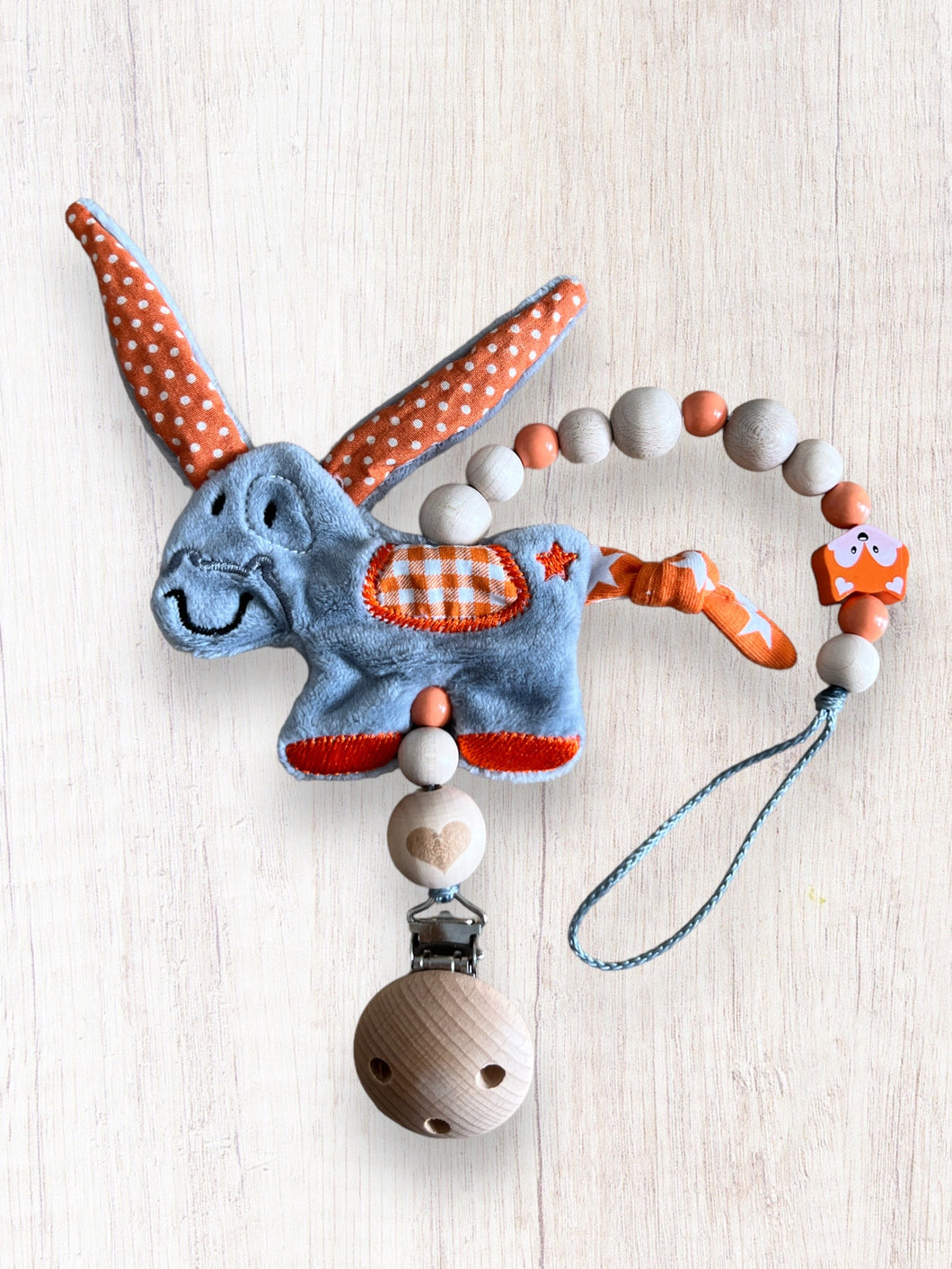Nuggikette mit Eseli Orange