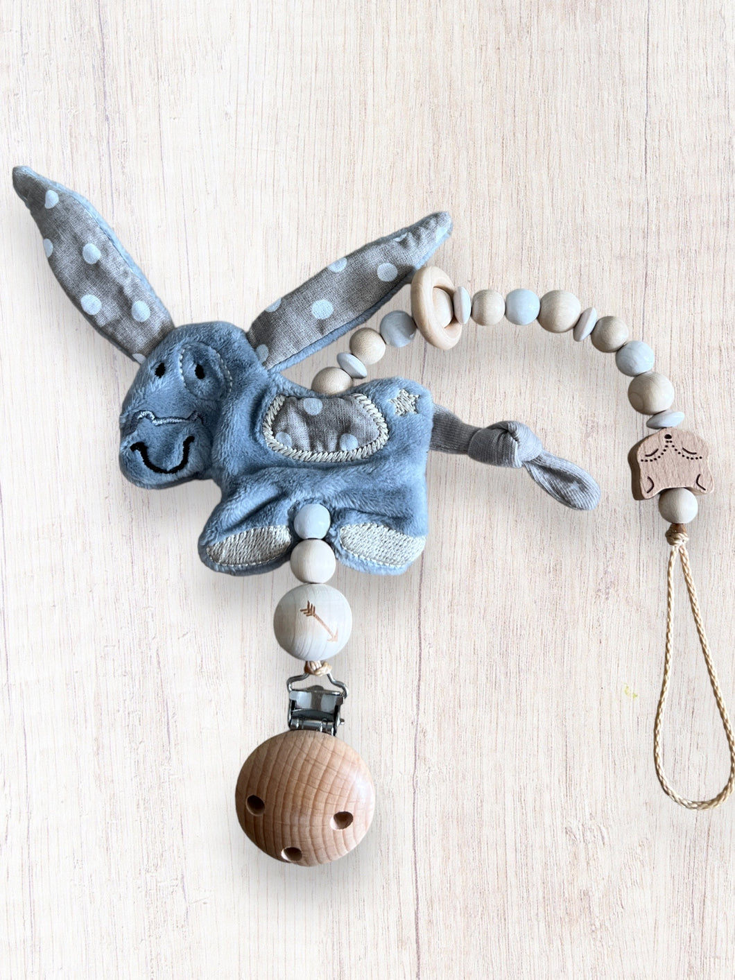 Nuggikette mit Eseli Beige