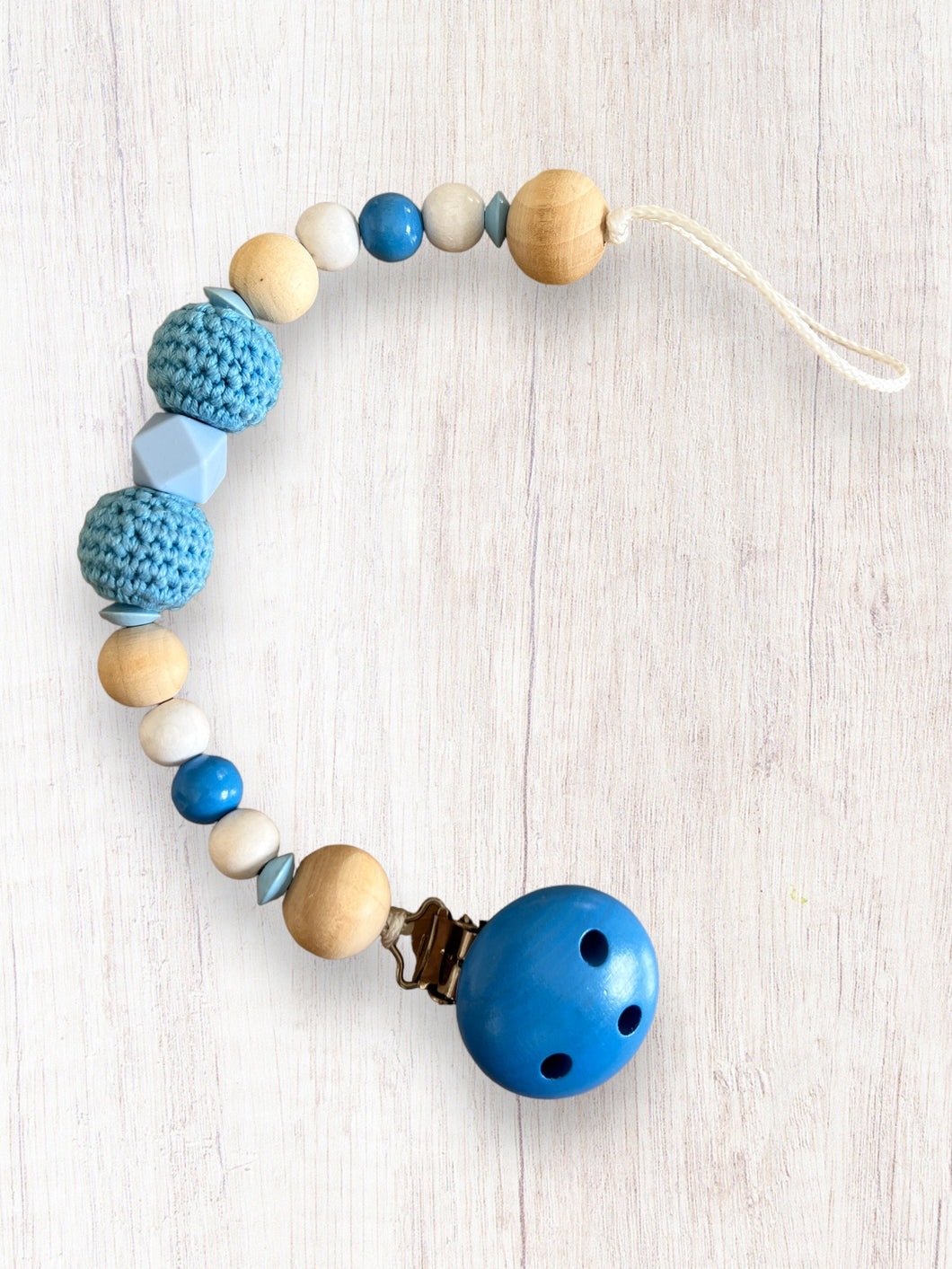 Nuggikette Blau/Natur