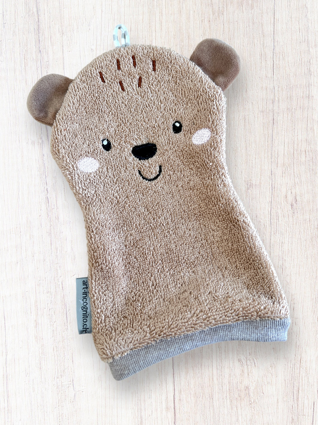 Waschhandschuh Bär Braun